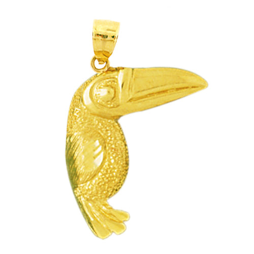 Image of ID 1 14K Gold Toucan Pendant