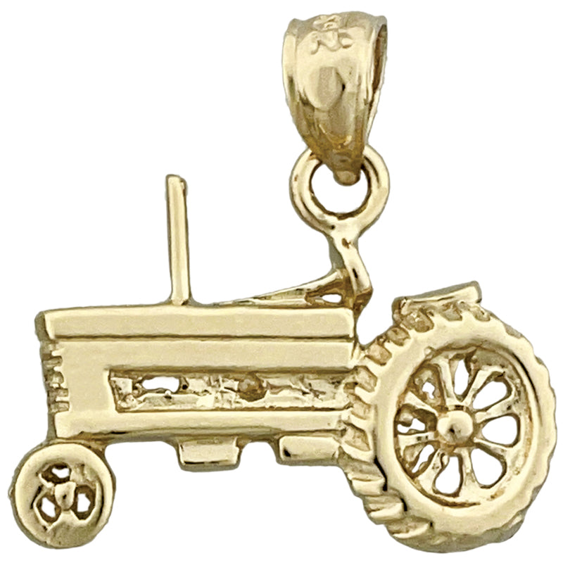 Image of ID 1 14K Gold Tractor Charm