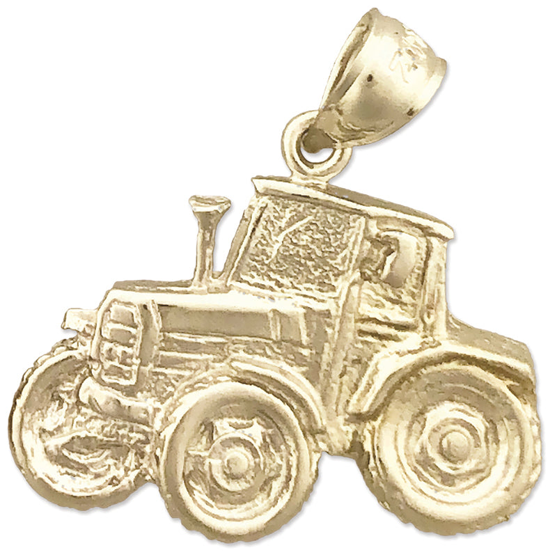 Image of ID 1 14K Gold Tractor Pendant