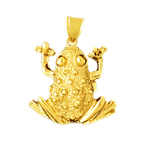 Image of ID 1 14K Gold Tree Frog Charm