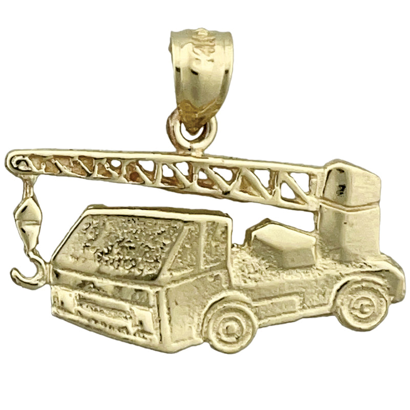 Image of ID 1 14K Gold Truck Mounted Crane Pendant