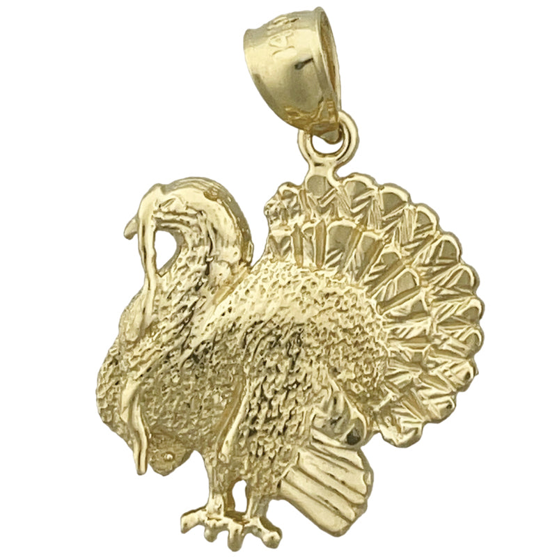 Image of ID 1 14K Gold Turkey Pendant