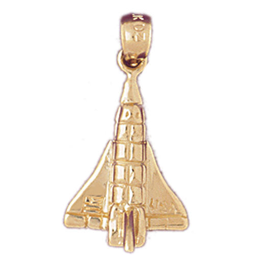 Image of ID 1 14K Gold USA Space Craft Charm