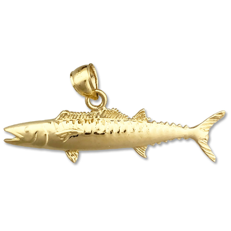 Image of ID 1 14K Gold Wahoo Fish Pendant
