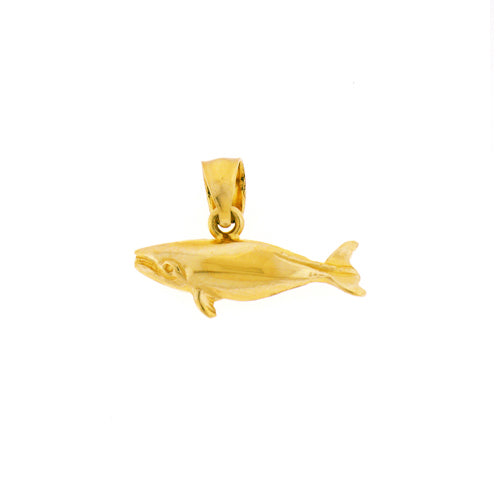 Image of ID 1 14K Gold Whale Charm