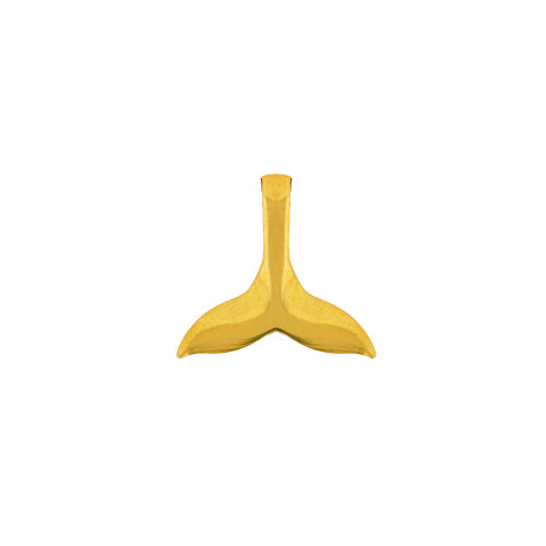 Image of ID 1 14K Gold Whale Tail Fluke Pendant