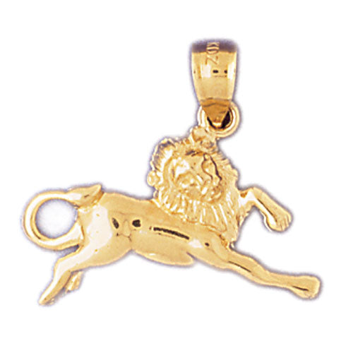 Image of ID 1 14K Gold Zodiac Leo Charm