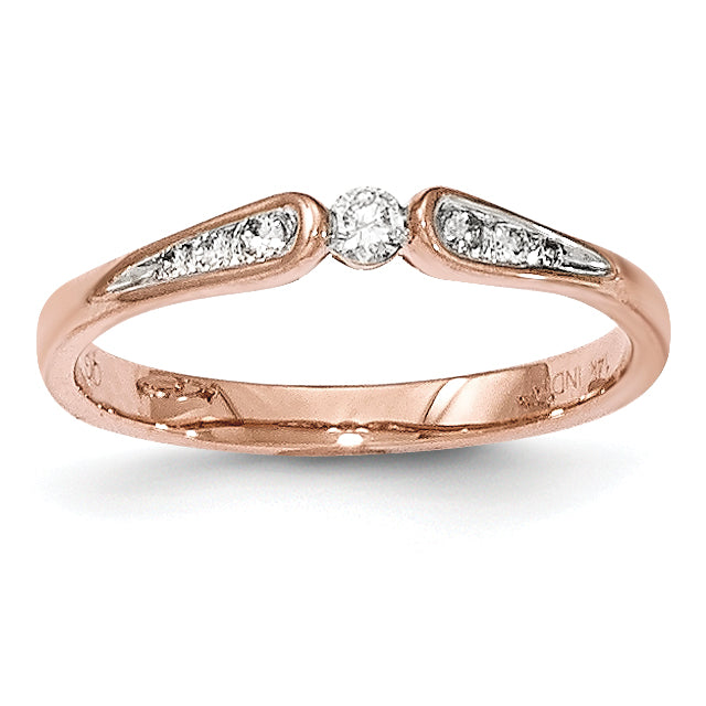 Image of ID 1 14K Rose Gold Diamond Ring