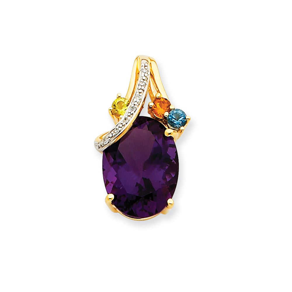 Image of ID 1 14K Yellow Gold Amethyst