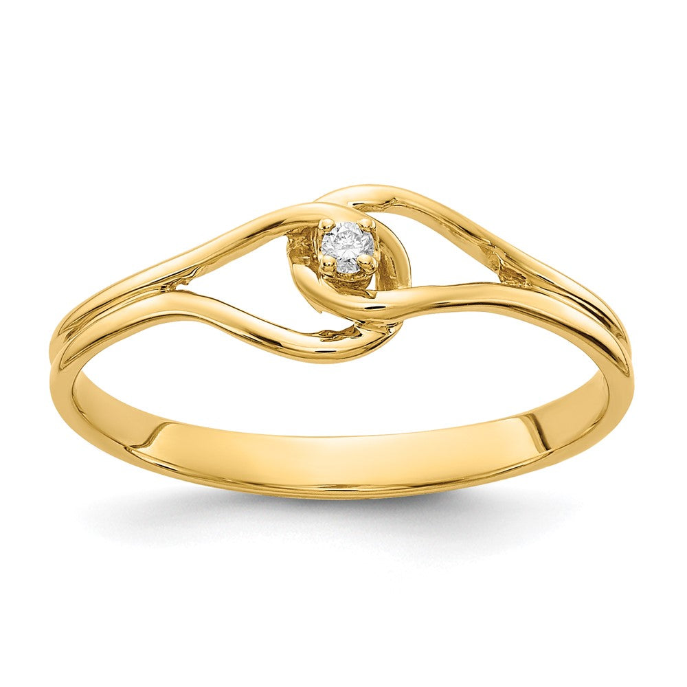 Image of ID 1 14K Yellow Gold VS Real Diamond ring