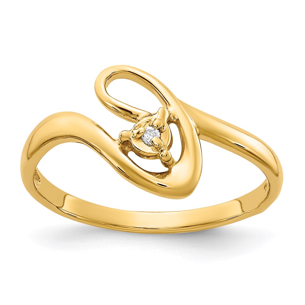 Image of ID 1 14k Gold A Real Diamond ring