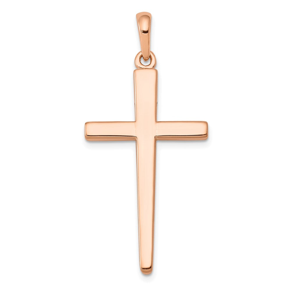 Image of ID 1 14k Rose Gold Cross Pendant