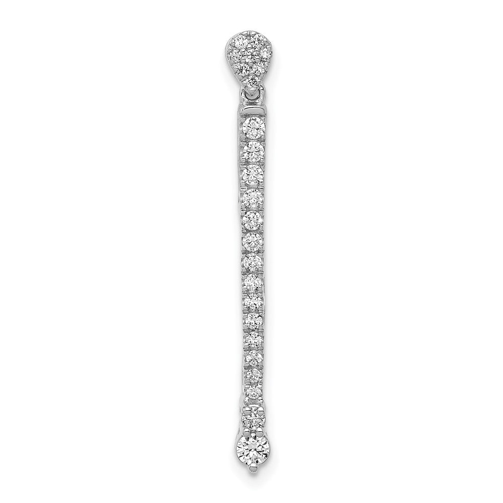 Image of ID 1 14k White Gold 1/3ct Real Diamond Fancy Pendant
