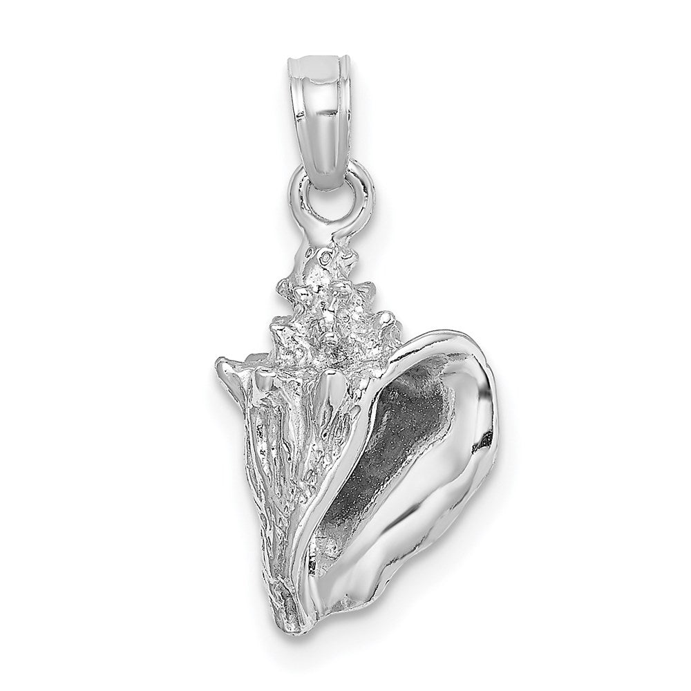 Image of ID 1 14k White Gold 3-D Conch Shell Charm