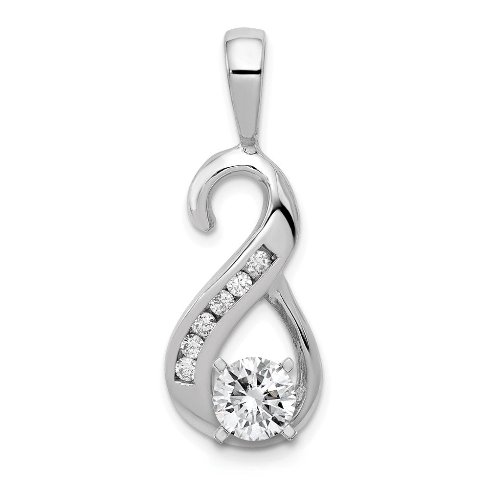 Image of ID 1 14k White Gold A Diamond slide