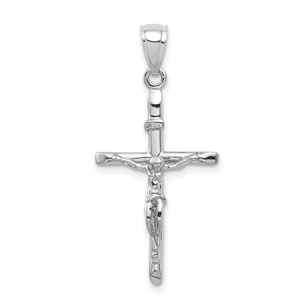 Image of ID 1 14k White Gold INRI Crucifix Pendant