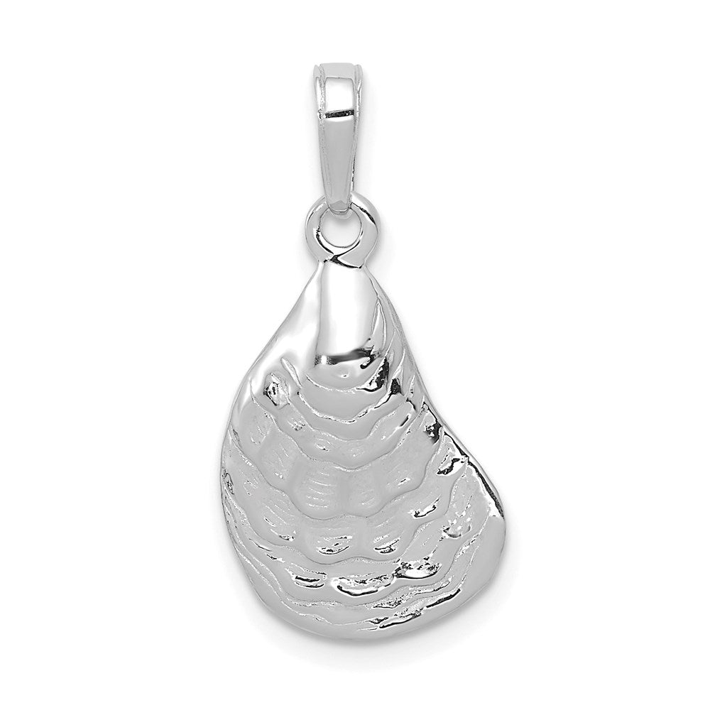 Image of ID 1 14k White Gold Oyster Shell Pendant