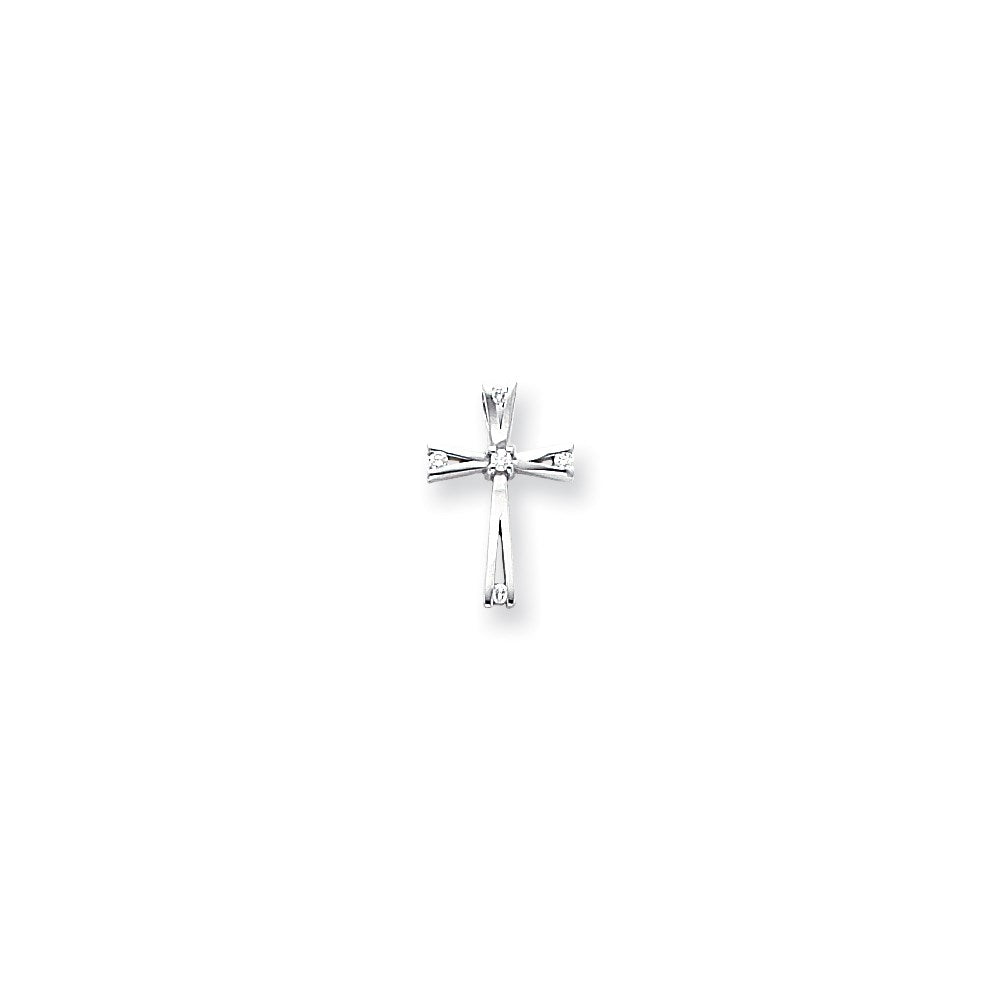 Image of ID 1 14k White Gold VS Diamond cross pendant