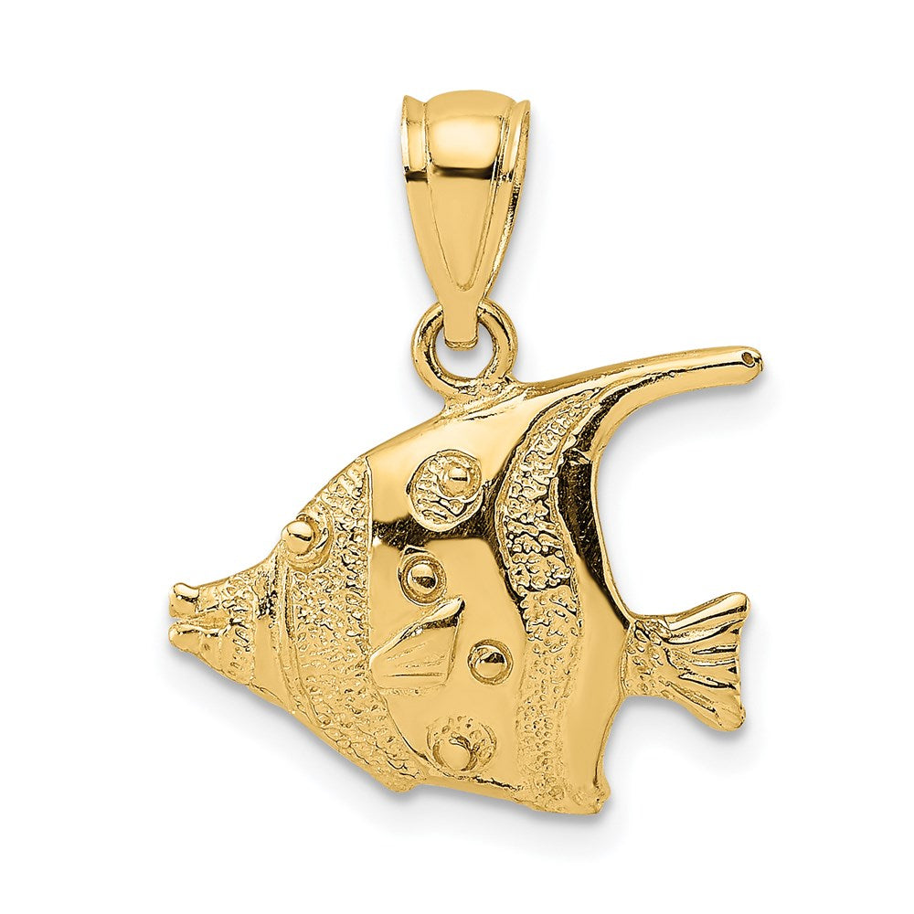 Image of ID 1 14k Yellow Gold 2-D Polished Fish Charm