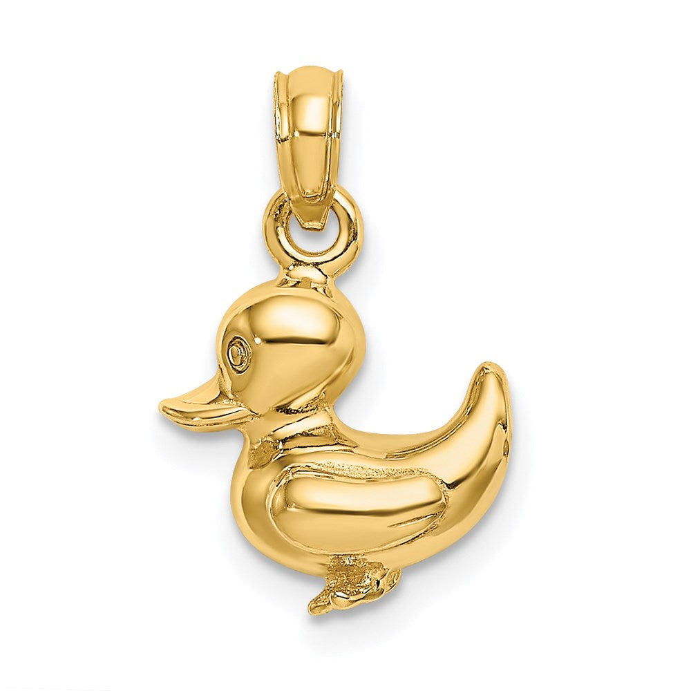 Image of ID 1 14k Yellow Gold 3-D Duckling Charm