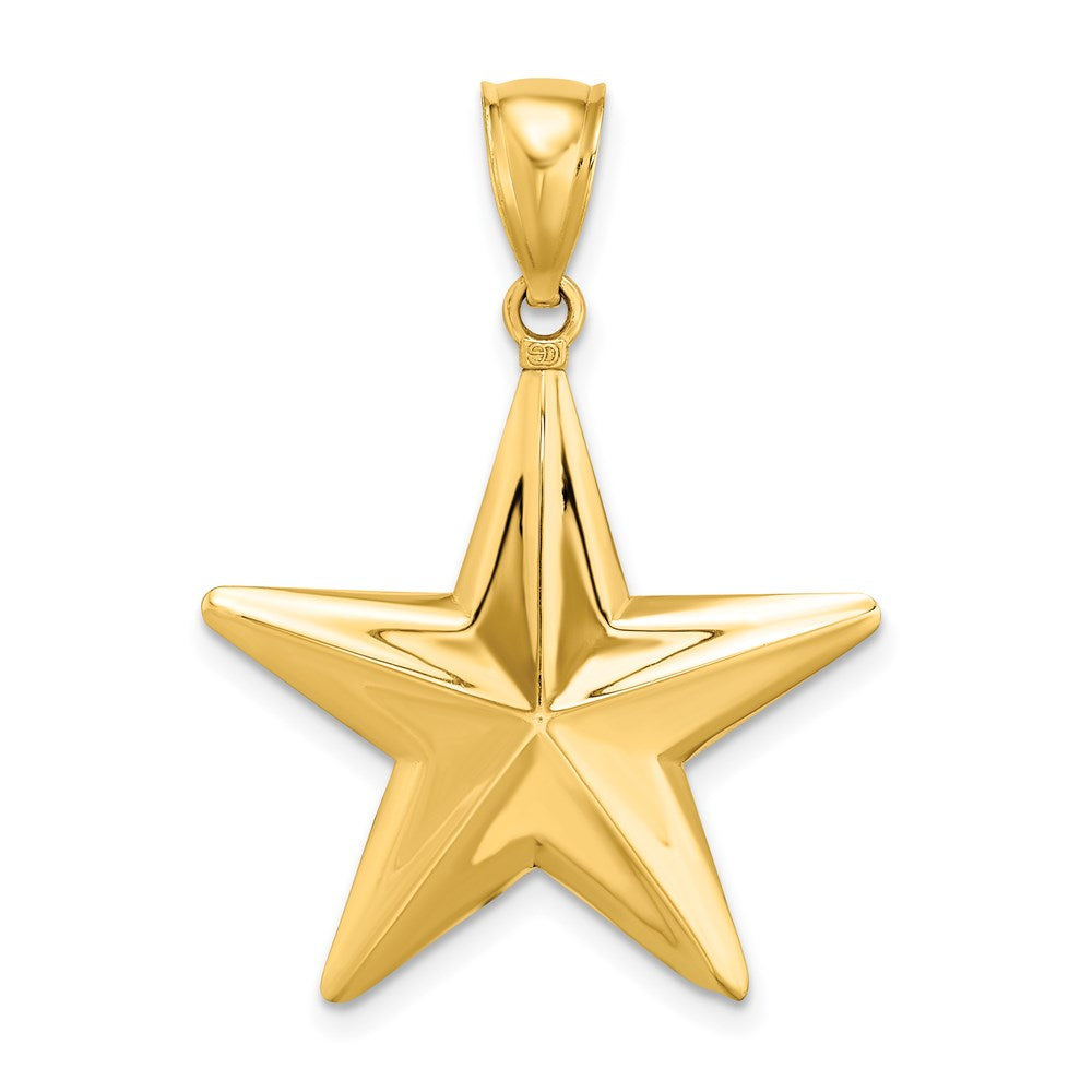 Image of ID 1 14k Yellow Gold 3-D Nautical Star Charm