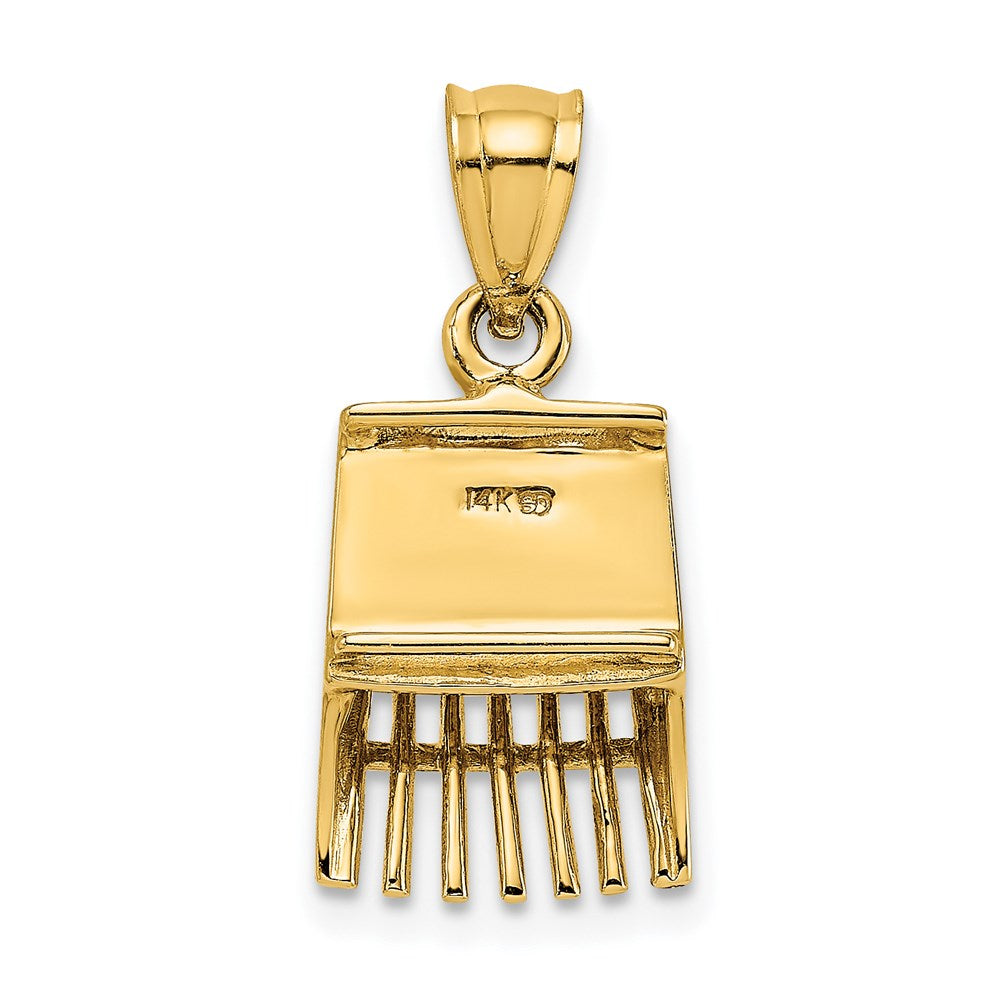 Image of ID 1 14k Yellow Gold 3D Cranberry Scoop Charm