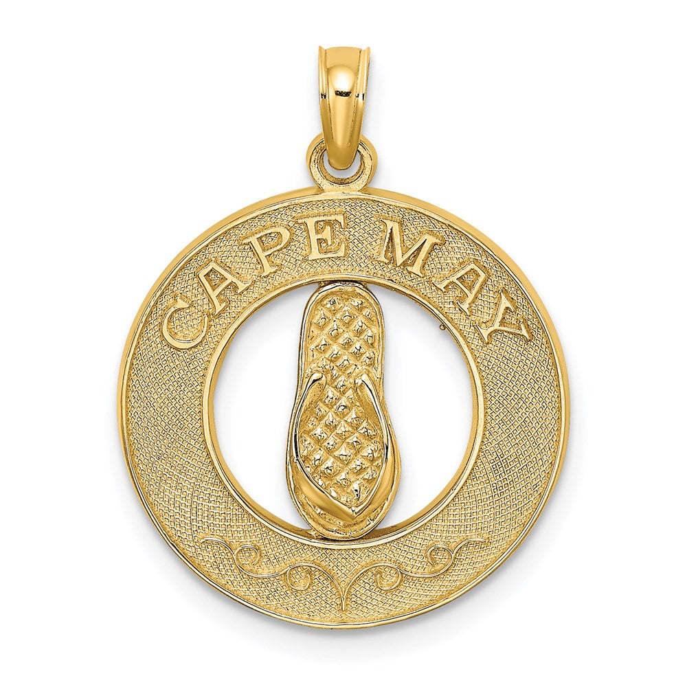 Image of ID 1 14k Yellow Gold CAPE MAY w/ Flip-Flop Charm