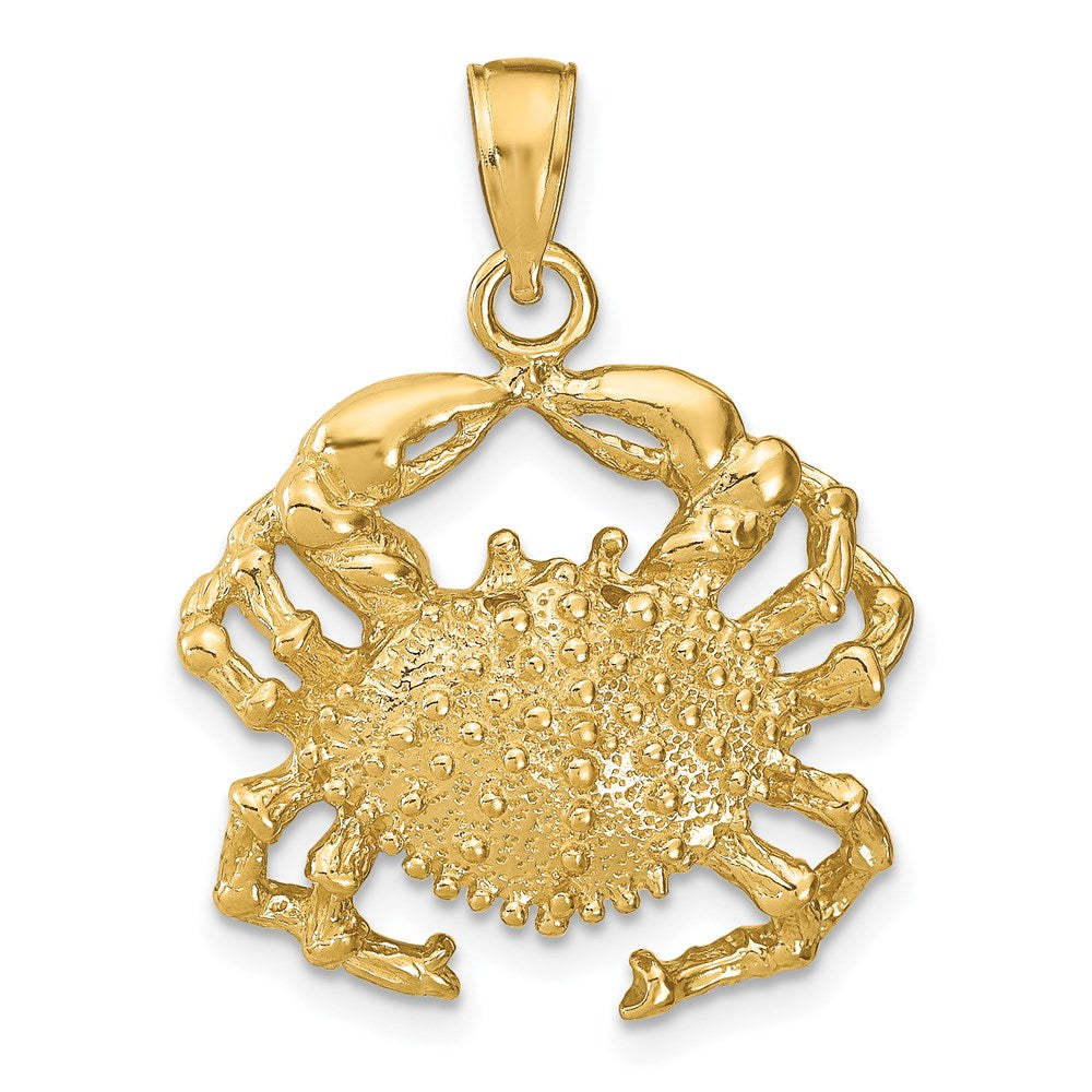 Image of ID 1 14k Yellow Gold Crab Pendant