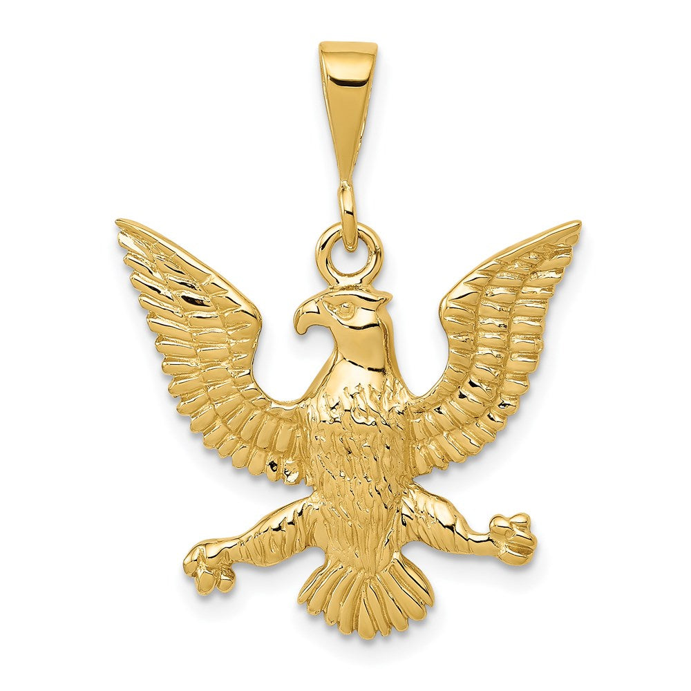 Image of ID 1 14k Yellow Gold Eagle Charm