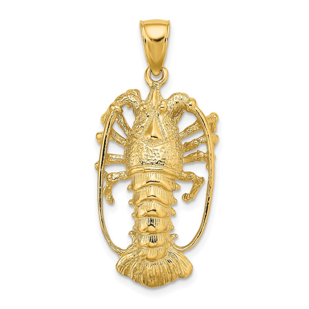 Image of ID 1 14k Yellow Gold Florida Lobster Charm