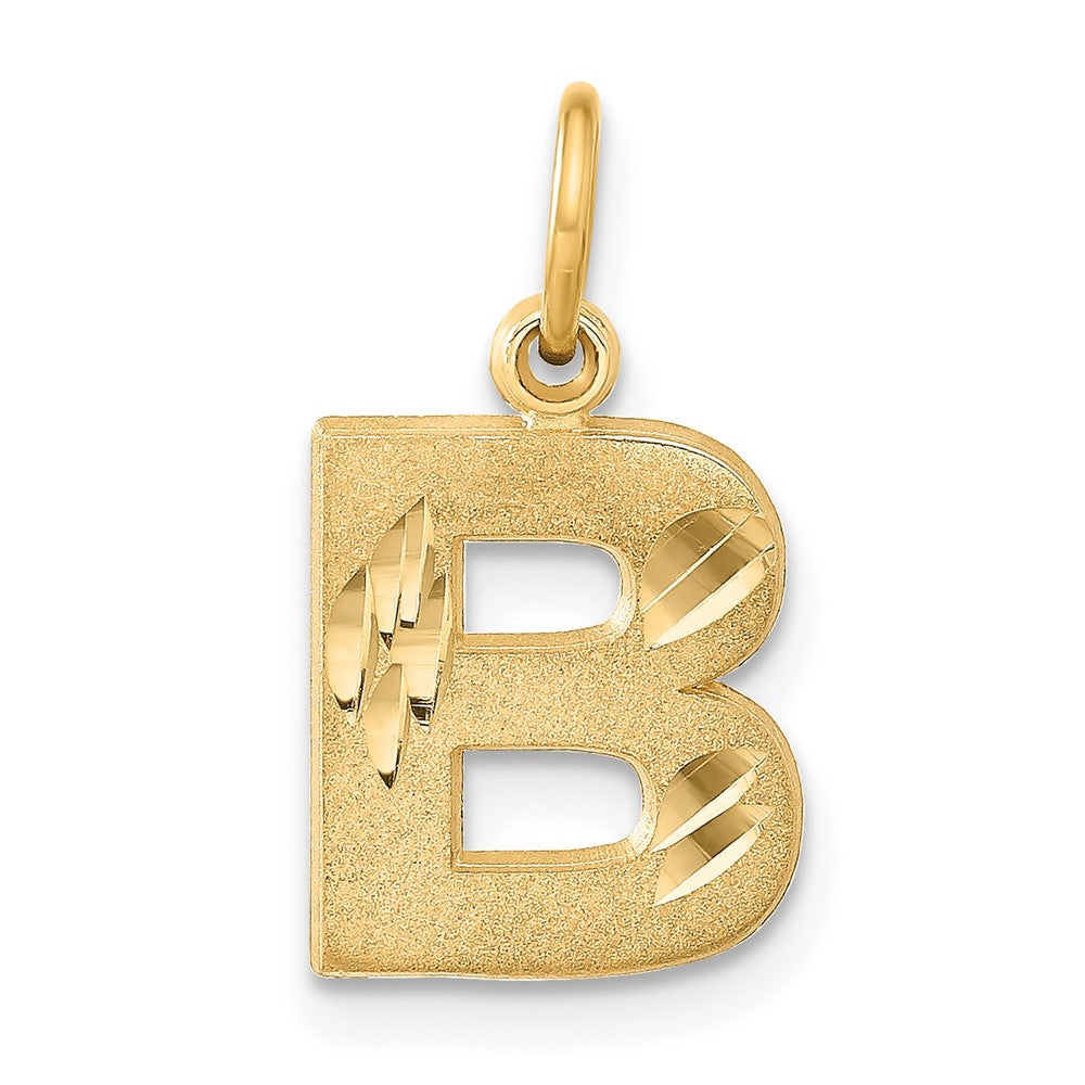 Image of ID 1 14k Yellow Gold Letter B Initial Charm