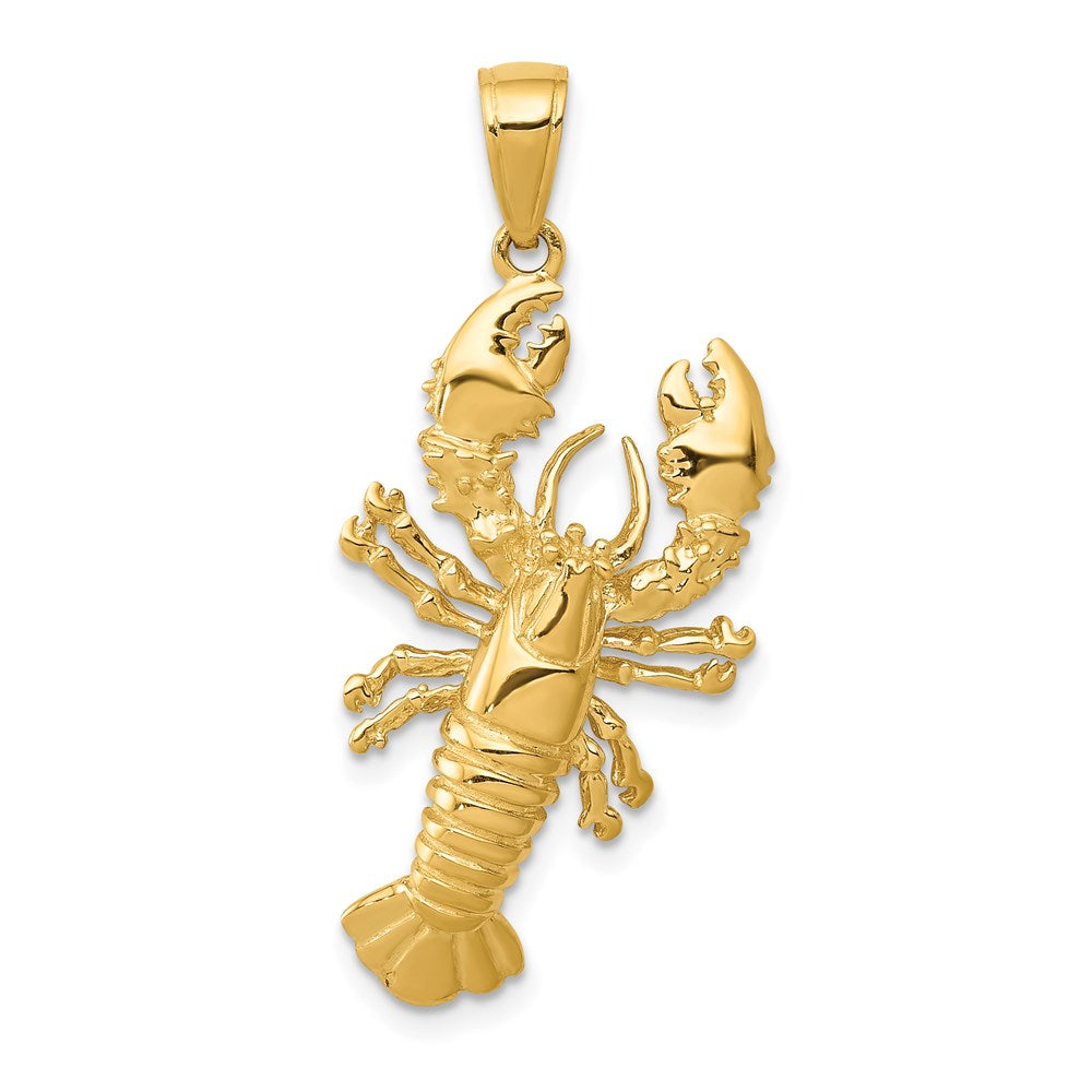 Image of ID 1 14k Yellow Gold Lobster Pendant