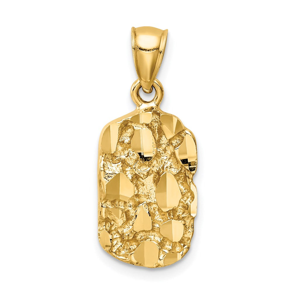 Image of ID 1 14k Yellow Gold Nugget Pendant