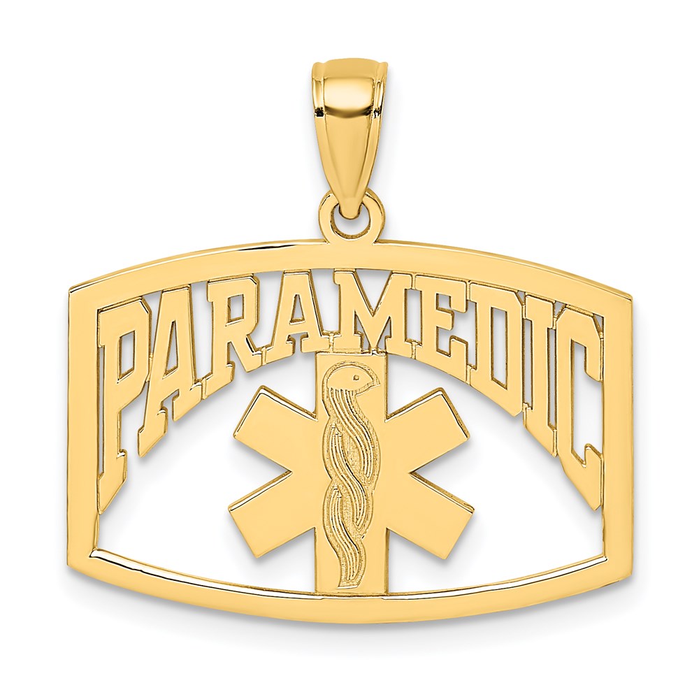 Image of ID 1 14k Yellow Gold PARAMEDIC Charm