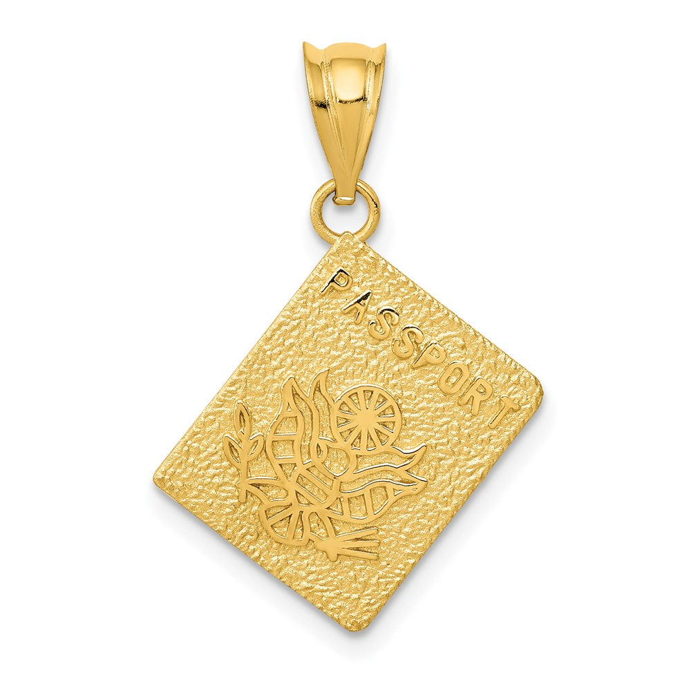 Image of ID 1 14k Yellow Gold Passport Charm