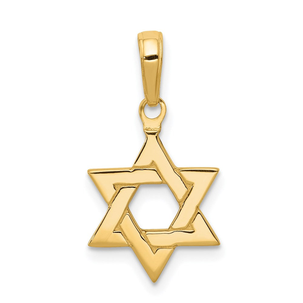 Image of ID 1 14k Yellow Gold Polished Star of David Pendant