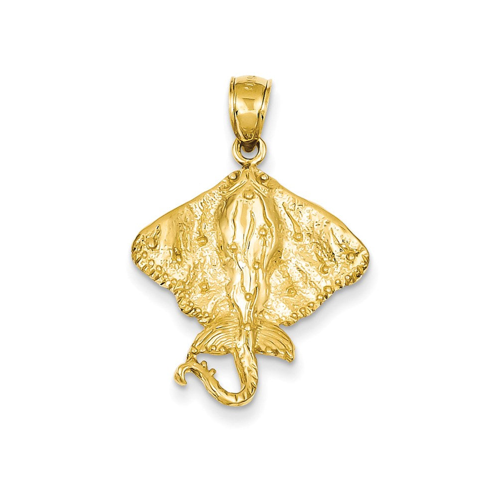 Image of ID 1 14k Yellow Gold Polished Stingray Pendant