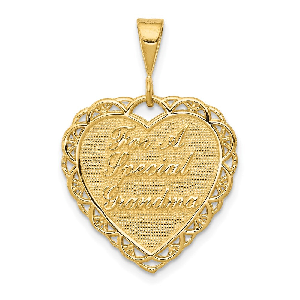 Image of ID 1 14k Yellow Gold Reversible FOR A SPECIAL GRANDMA Pendant