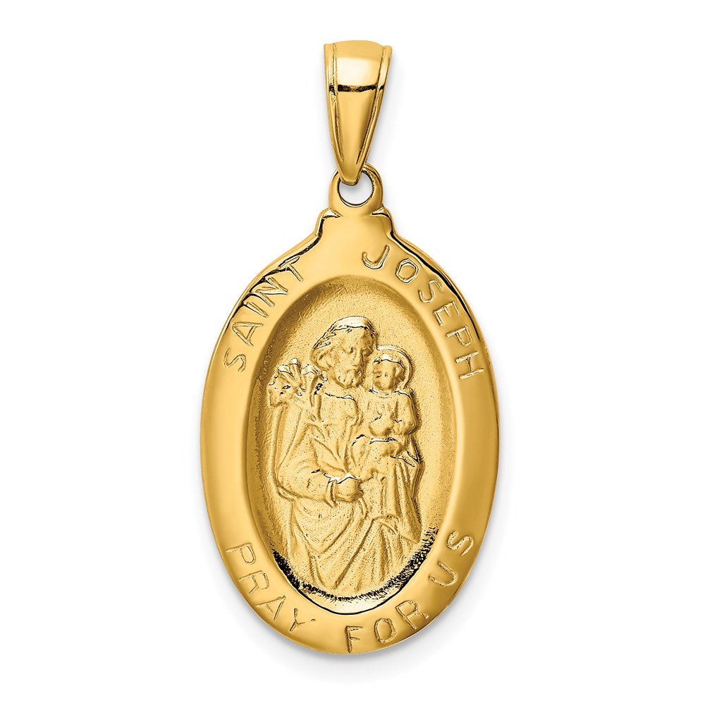 Image of ID 1 14k Yellow Gold Saint Joseph Medal Pendant