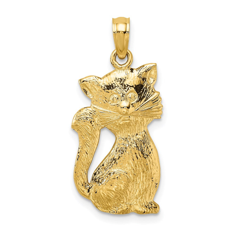 Image of ID 1 14k Yellow Gold Sitting Cat Charm
