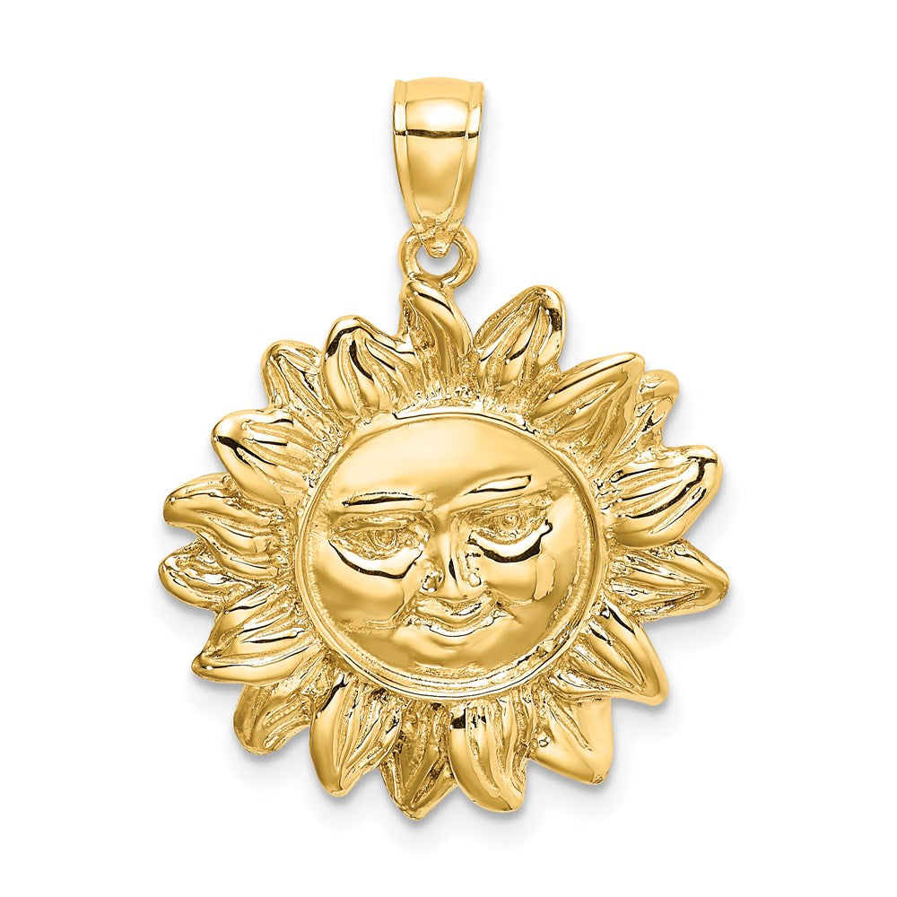 Image of ID 1 14k Yellow Gold Smiling Sun Charm