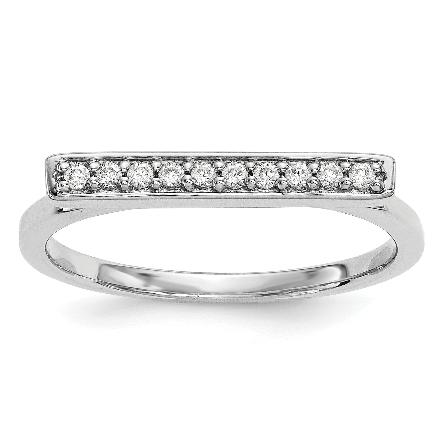 Image of ID 1 14kw Diamond Bar Ring