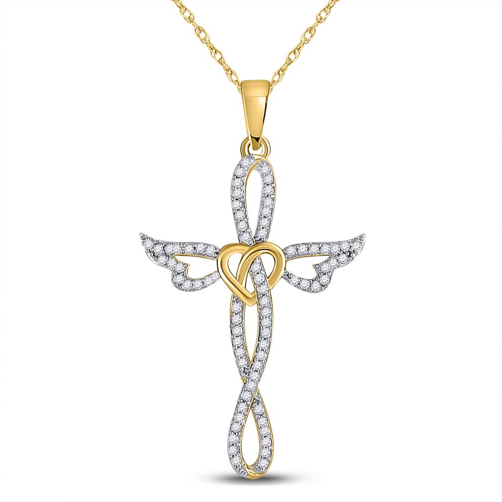 Image of ID 1 1/5CT-Diamond CROSS PENDANT