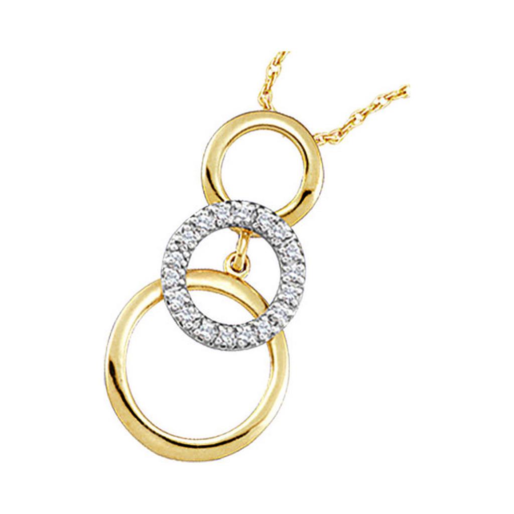 Image of ID 1 1/6CTW-Diamond CIRCLE PENDANT