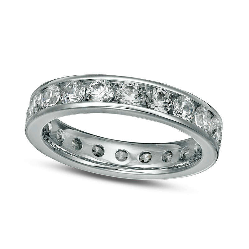 Image of ID 1 20 CT TW Natural Diamond Eternity Band in Solid 14K White Gold (H/SI2)