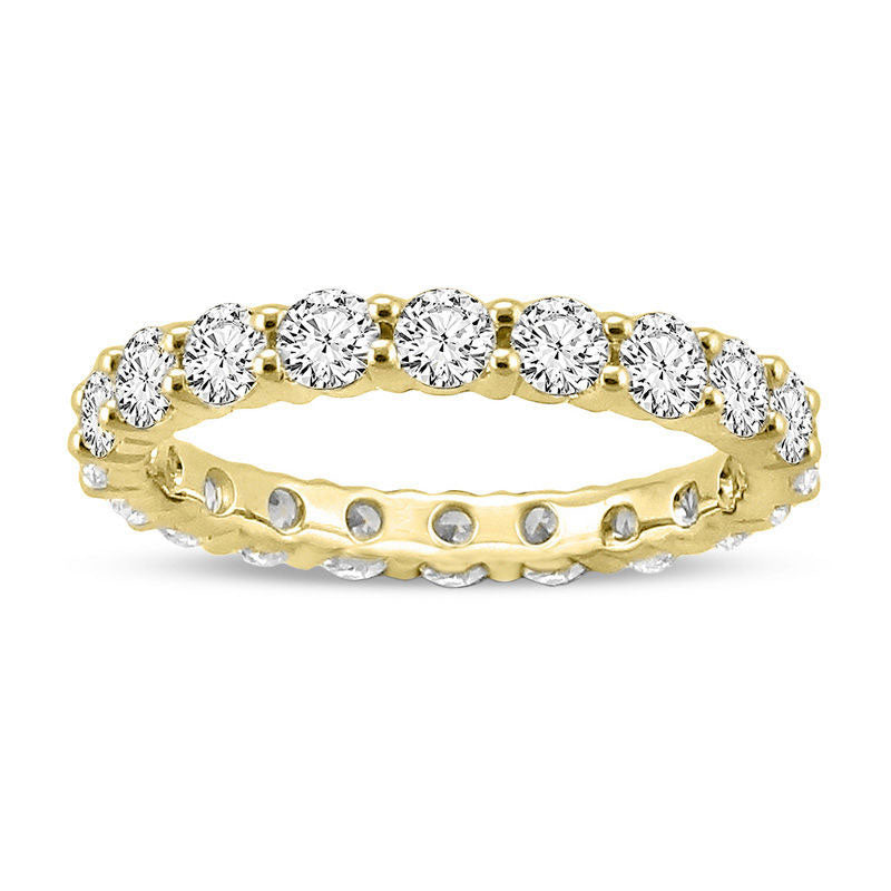 Image of ID 1 20 CT TW Natural Diamond Eternity Wedding Band in Solid 14K Gold