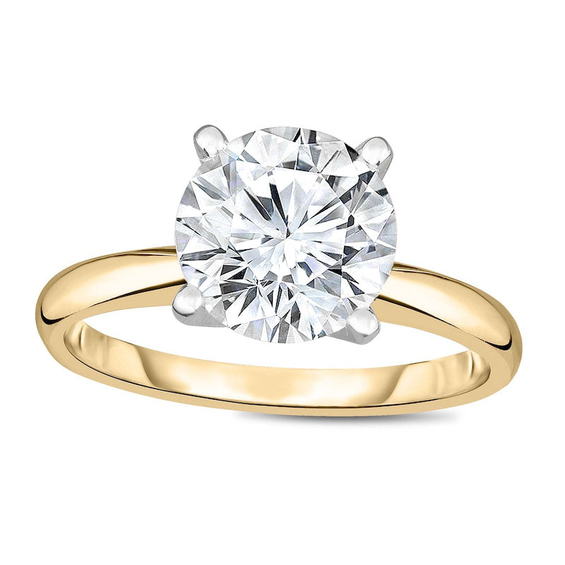 Image of ID 1 25 CT Natural Clarity Enhanced Diamond Solitaire Engagement Ring in Solid 14K Gold (I/I2)