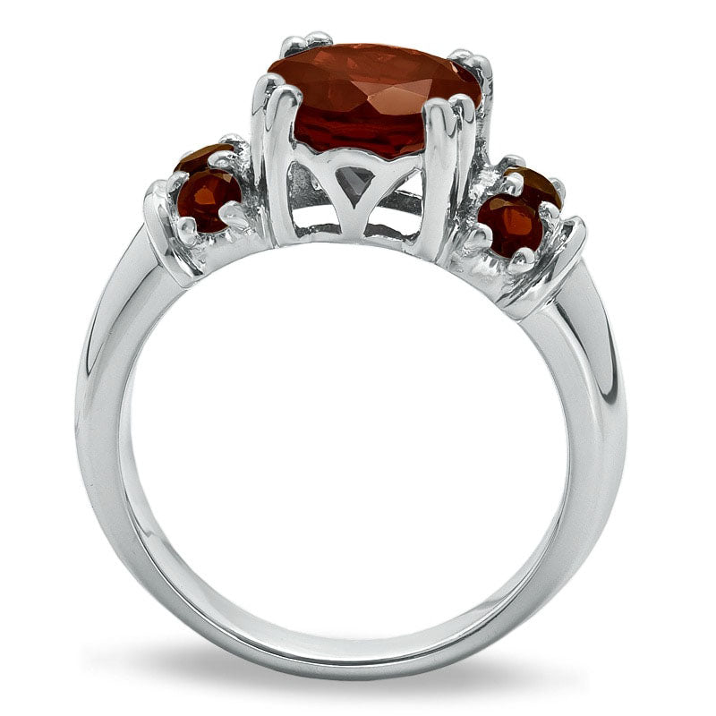 Image of ID 1 80mm Garnet Ring in Sterling Silver
