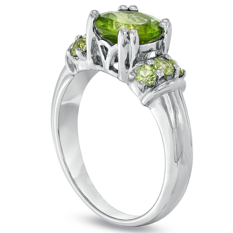 Image of ID 1 80mm Peridot Ring in Sterling Silver