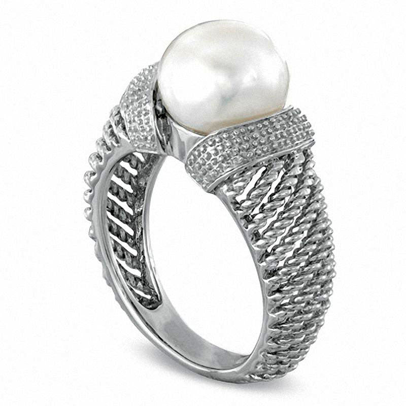 Image of ID 1 90 - 95mm Cultured Freshwater Pearl Ring in Sterling Silver